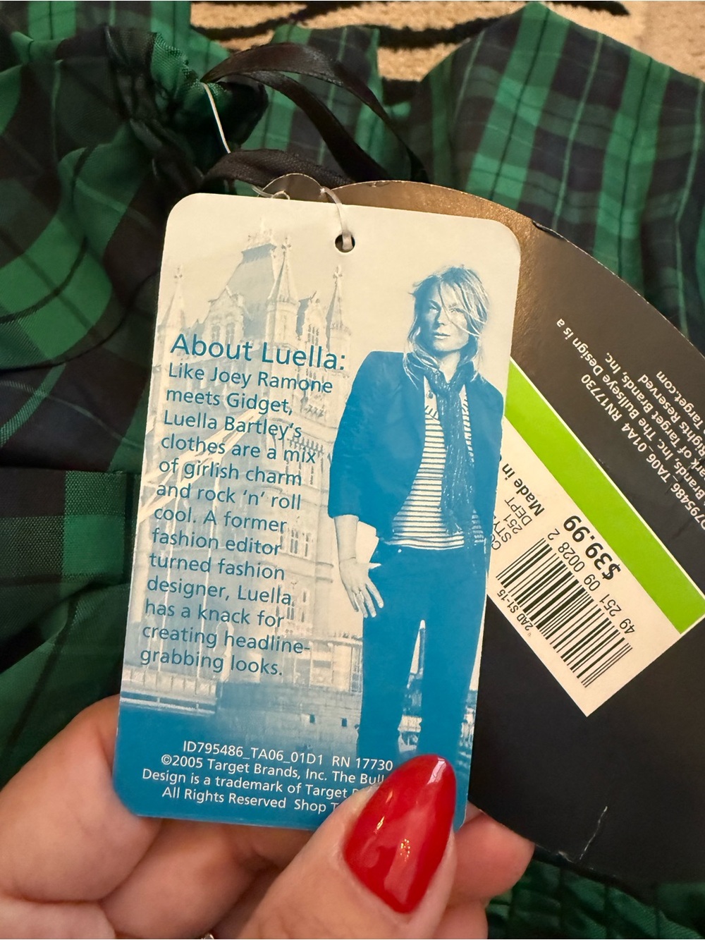 Luella Bartley for Target Green Plaid Strapless Bubble Dress NWT 13 - Picture 7 of 13